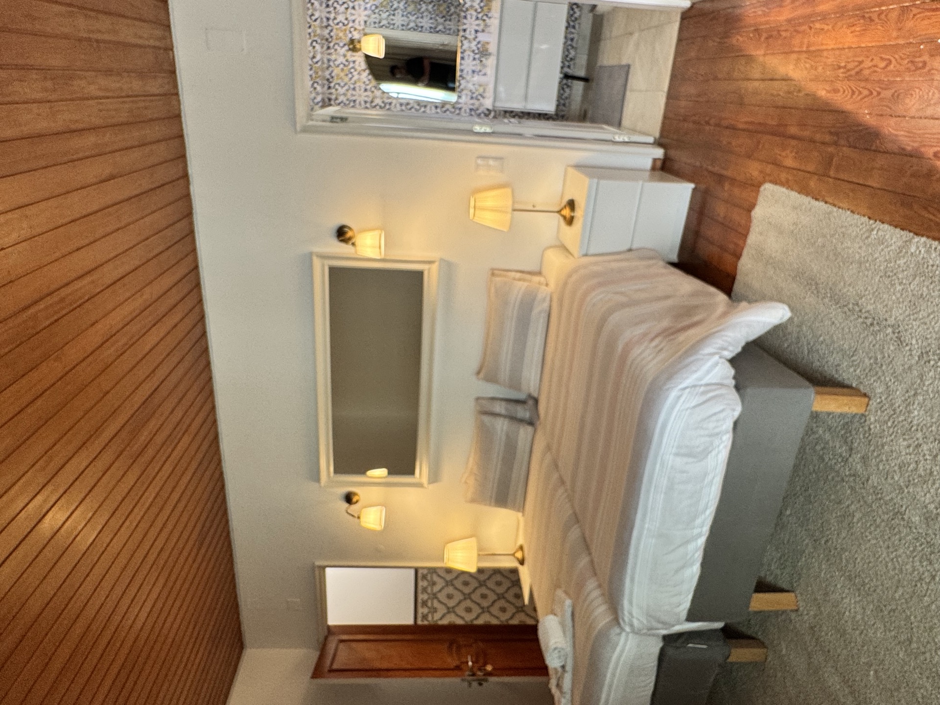 Multi-bunk student dormitory room